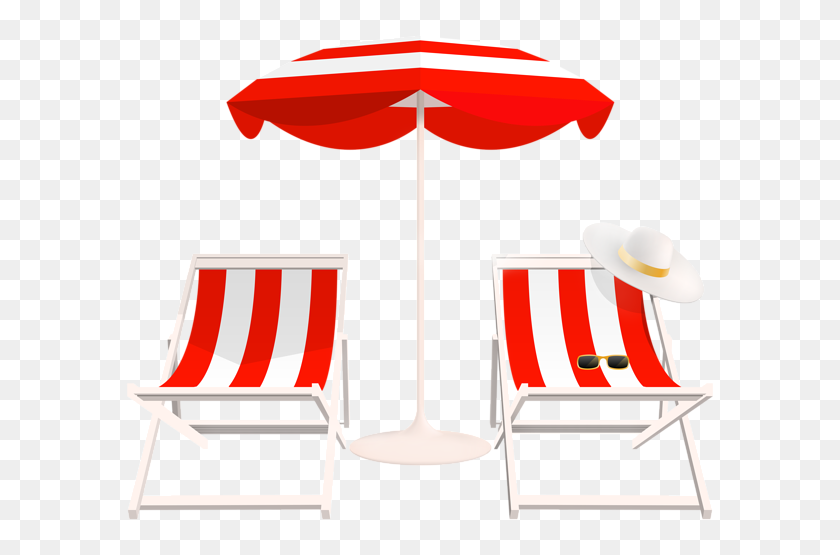 600x495 Beach Umbrella And Chairs Png Clip Art A Clip Art - Pool Umbrella Clipart