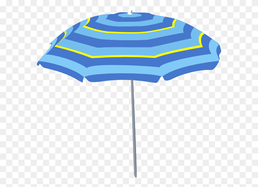 600x549 Beach Umbrella Clipart - The Beach Clipart