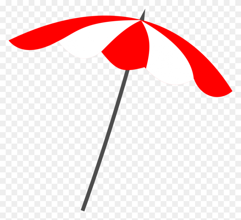 828x750 Beach Umbrella Download Document Art - Canada Day Clipart