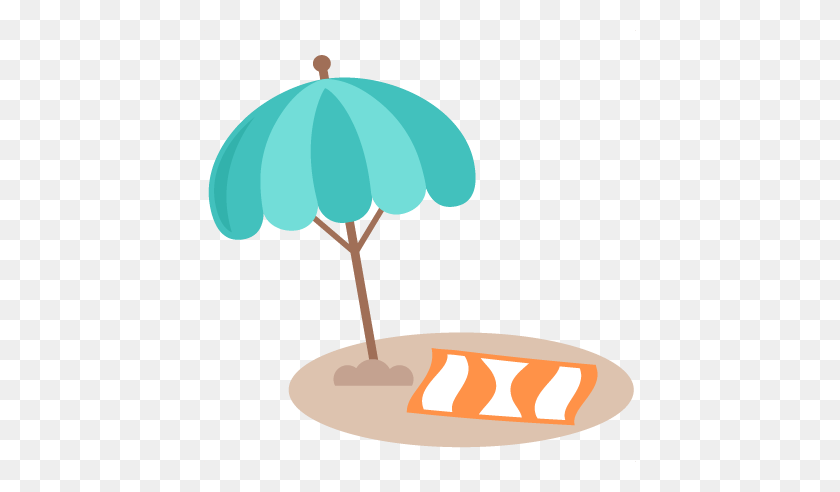 432x432 Beach Umbrella My Miss Kate Cuttables Clip Art - Summer Tree Clipart