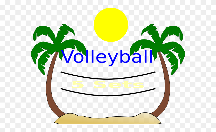 600x455 Beach Volleyball Clip Art - Summer Beach Clipart