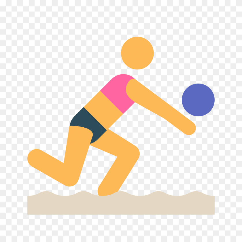 1600x1600 Beach Volleyball Icon - Volleyball PNG