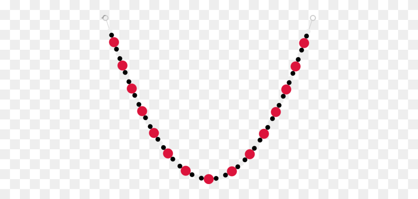 431x340 Bead Mardi Gras Throws Necklace Silhouette - Mardi Gras Beads PNG