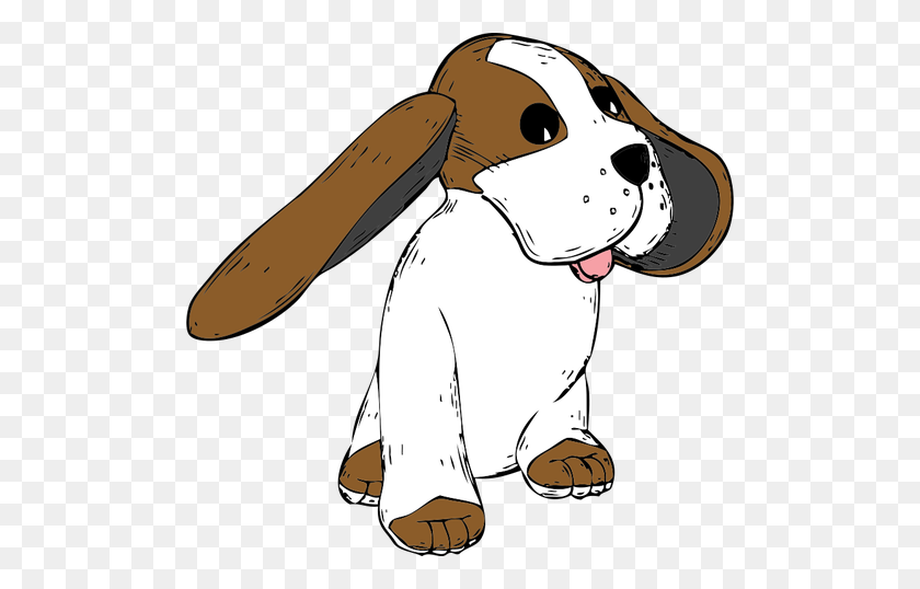500x478 Beagle Dog Vector Image - Dog Barking Clipart