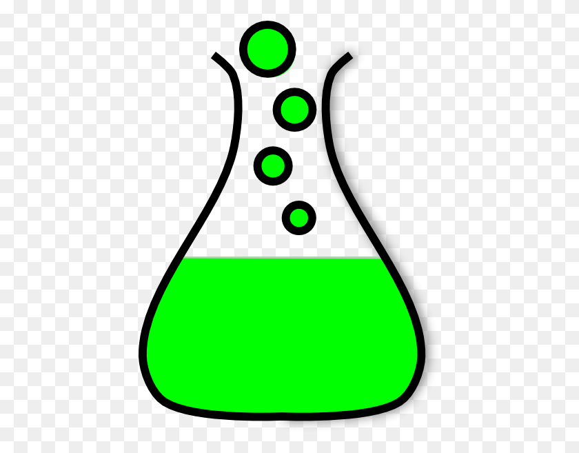 438x597 Vaso De Precipitados Burbuja Verde Prezi Clipart - Clipart De Química Orgánica