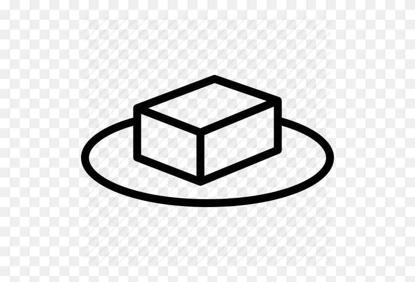 512x512 Bean, Block, Butter, Curd, Plate, Soy, Tofu Icon - Tofu PNG
