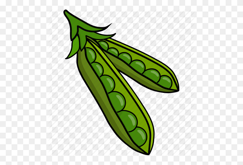 512x512 Bean, Colour, Food, Green, Peas, String, Vegetable Icon - Pea PNG