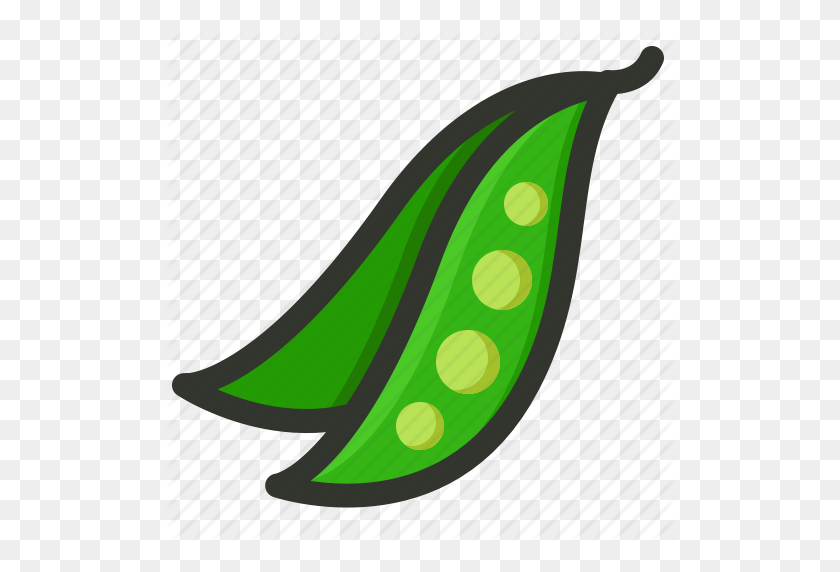 512x512 Bean, Pea Pod, Peas, Sweet Pea, Vegetable Icon - Pea PNG