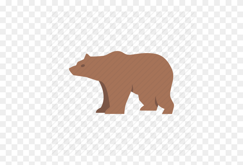 512x512 Медведь, Медвежий Рынок, Бурый Медведь, Значок Медведя Гризли - Медведь Гризли Png