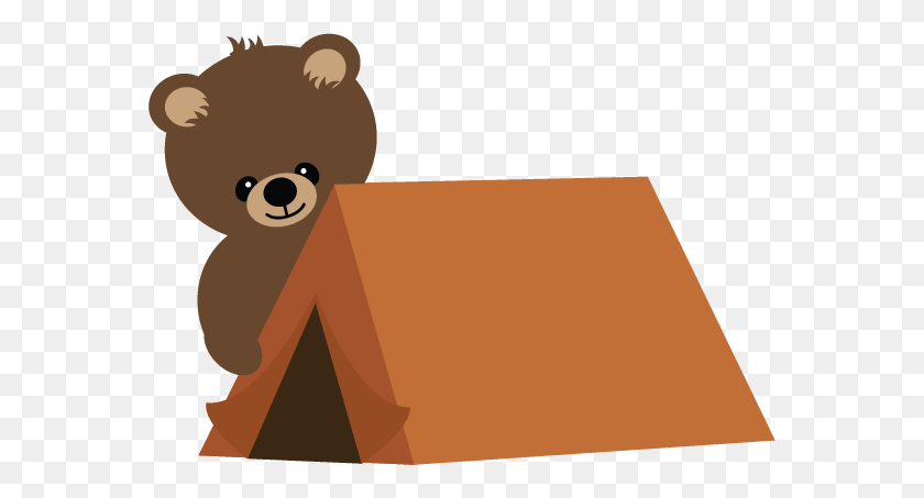 570x393 Bear Camping Clipart, Woodsy Bear Clip Art - Camping Signs Clipart