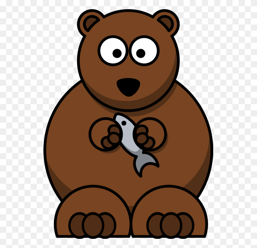 555x750 Медведь Мультфильм Рисунок Скачать Графику - Калифорнийский Медведь Клипарт