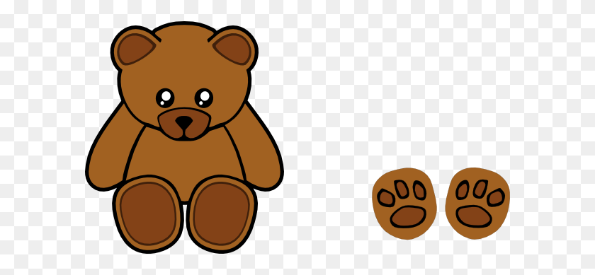600x329 Медведь Картинки Просто Для Бесплатного Скачивания На Ya Webdesign - Baby Bear Клипарт Черно-Белый
