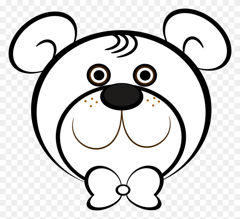 999x906 Bear Clipart Black And White - Teddy Bear Clipart Images