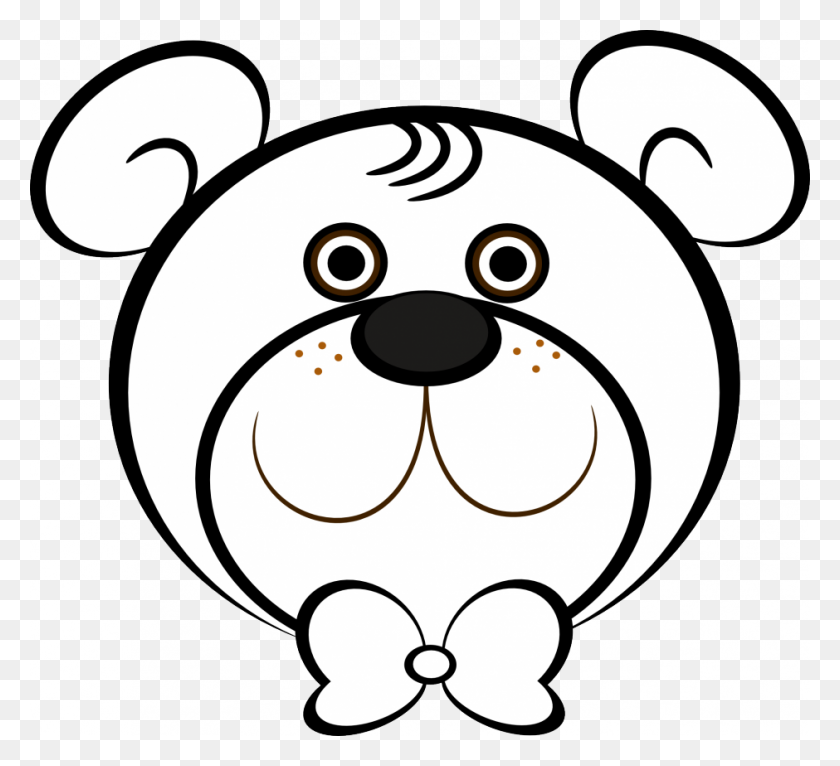 940x852 Bear Head Clipart Black And White - Mickey Mouse Head Clipart