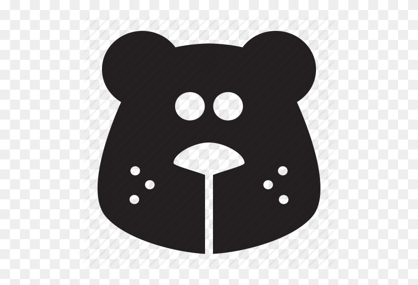 512x512 Bear, Head Icon - Bear Head PNG