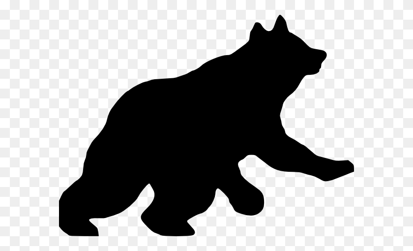 600x450 Bear Paw Silhouette Clipart - Bear Clipart Silhouette