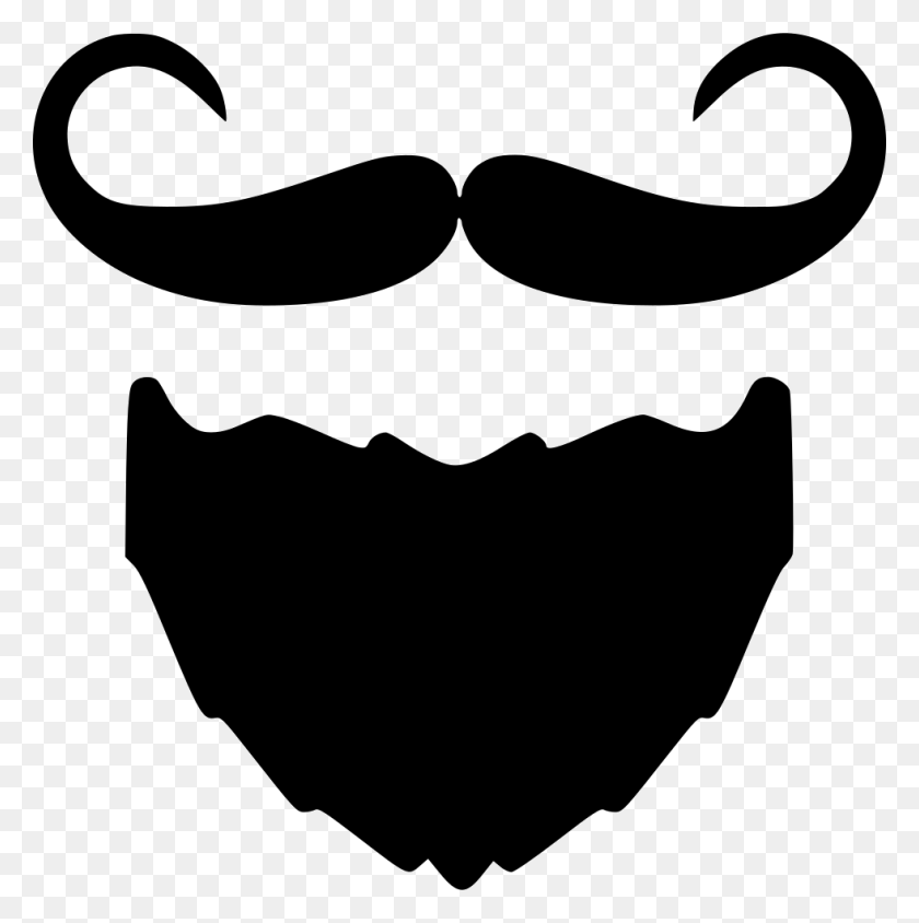 980x986 Beard And Moustache I Png Icon Free Download - Beard Clipart PNG