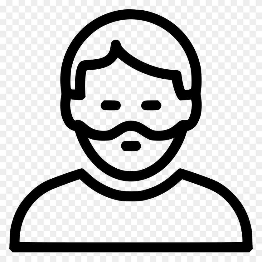 980x979 Beard Man Png Icon Free Download - White Beard PNG