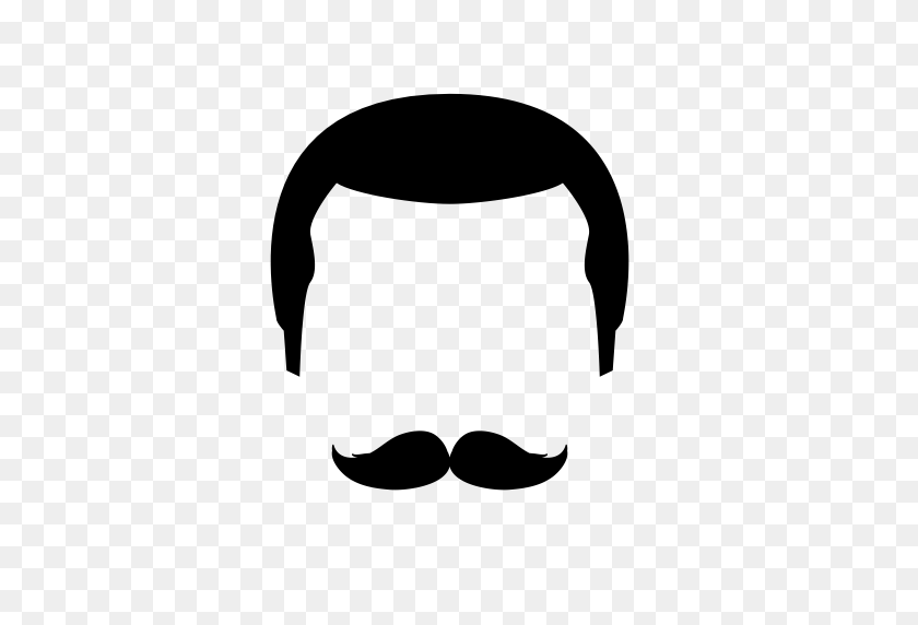 512x512 Beard, Moustache, Man Icon With Png And Vector Format For Free - Handlebar Mustache PNG