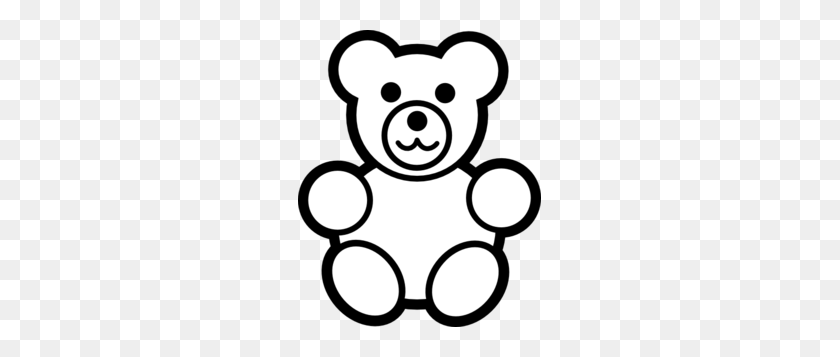 243x297 Bears Clipart Black And White Clip Art Images - Teddy Bear Clipart PNG