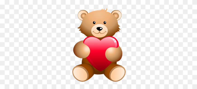 320x320 Bears With Love Hearts Cartoon Clip Art - Counting Bears Clipart