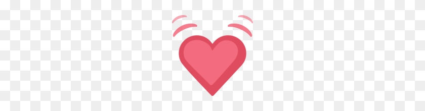 160x160 Corazón Latiendo Emoji En Facebook - Corazón De Facebook Png