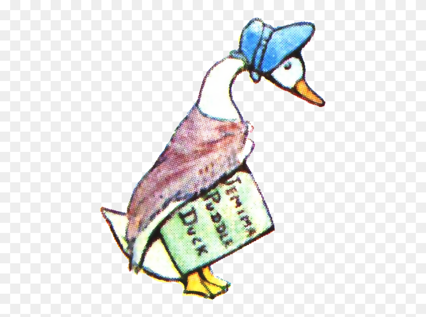453x566 Beatrix Potter En El Interior De La Cubierta Jemima Puddle Duck Transparente - Charco Png