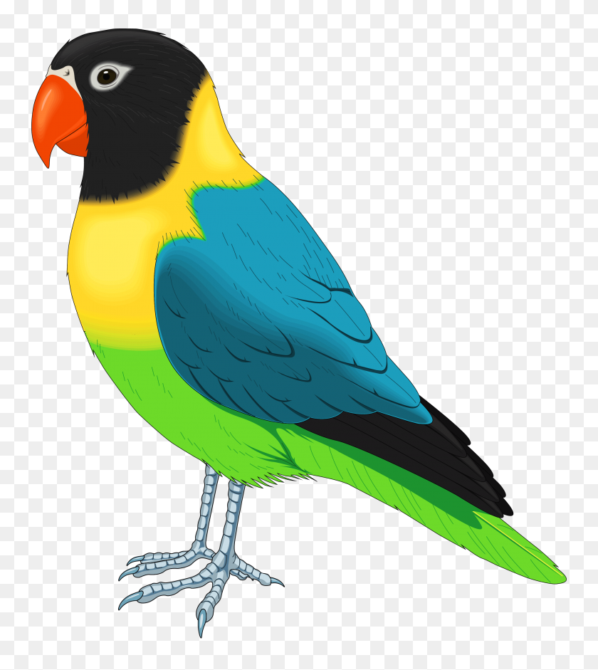 2725x3081 Beautiful Clip Art Of A Happy Blue Bird With Yellow - Blue Bird Clipart