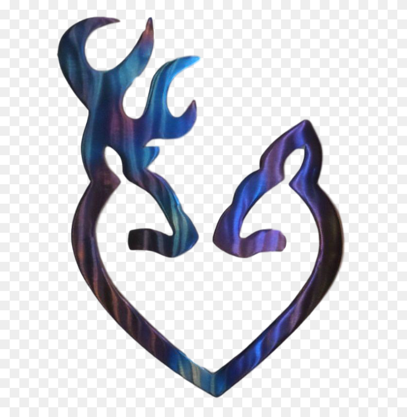 630x800 Beautiful Hand Made Steel Buck Doe Love Heart Unique Empire Products - Welding Torch Clipart