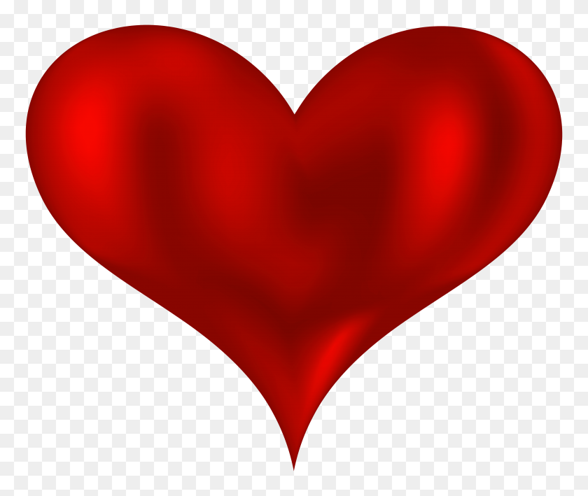 5000x4165 Beautiful Heart Red Png Clipart - Red Heart PNG