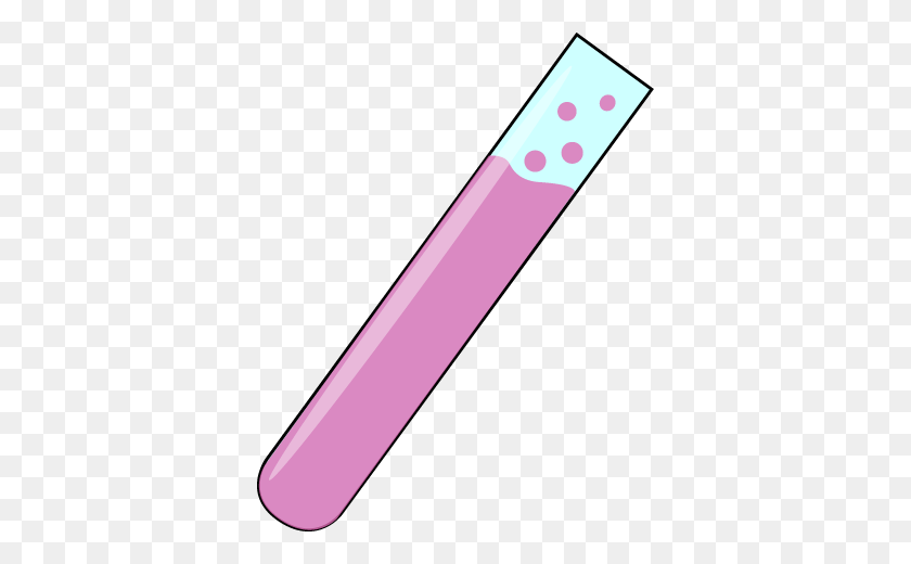 366x460 Beautiful Test Tube Clipart Test Tube With Bubbling Pink Liquid Clip - Test Tube Clipart