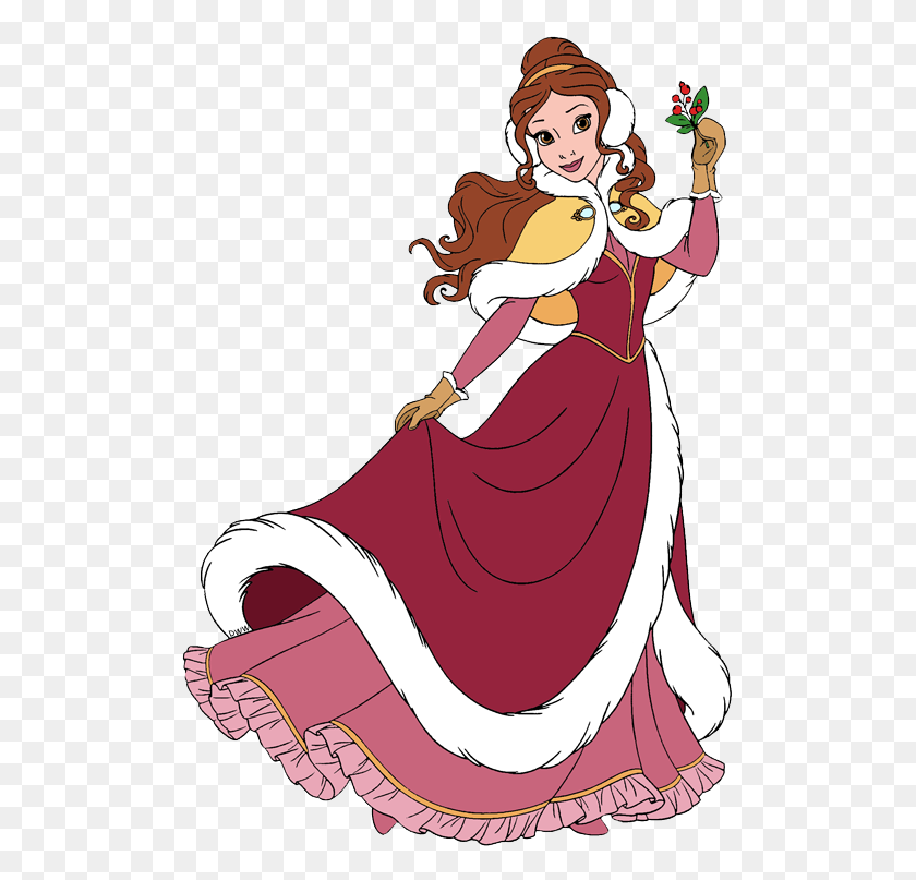 511x747 Beauty And The Beast Christmas Clip Art Disney Clip Art Galore - Red Hair Clipart
