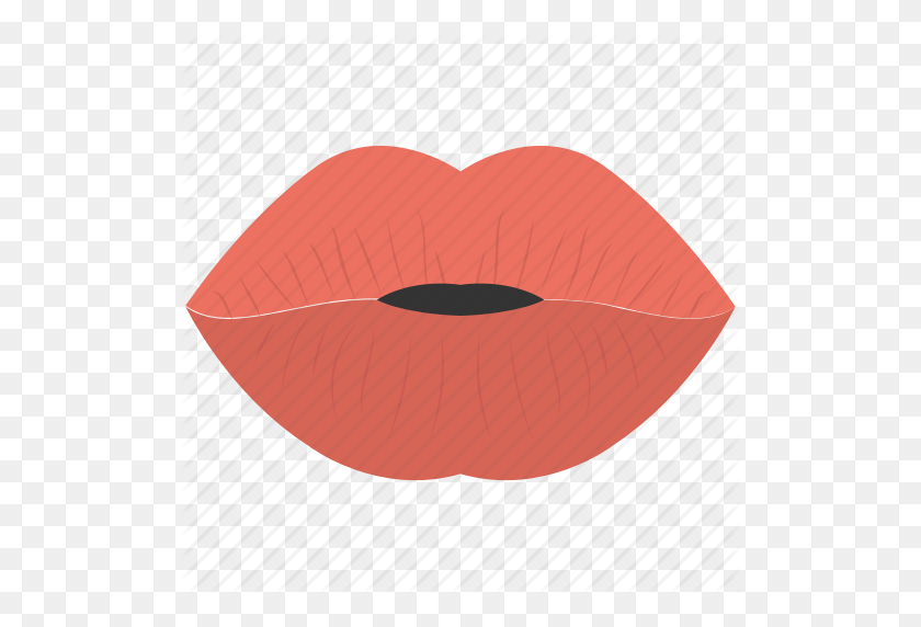 512x512 Beauty Symbol, Lip Makeup, Lips Kiss, Lipstick, Red Lipstick Icon - Lipstick Kiss PNG