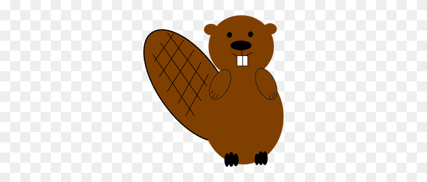 276x298 Beaver Black Brown Png, Clip Art For Web - Beaver Clipart Black And White