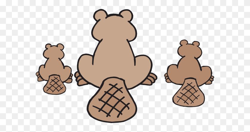 600x383 Beaver Family Clip Art - Family Picture Clipart