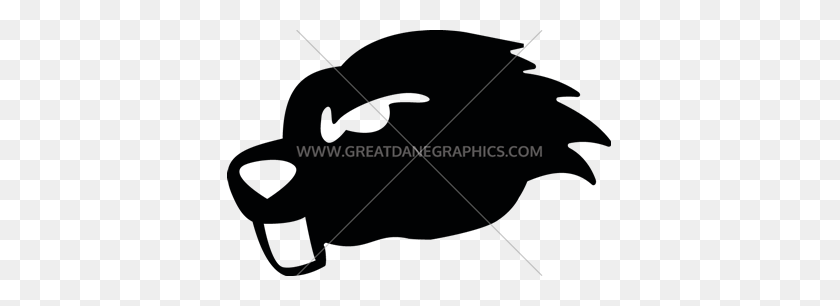 385x246 Beaver Head Production Ready Artwork For T Shirt Printing - Woodchuck Clipart