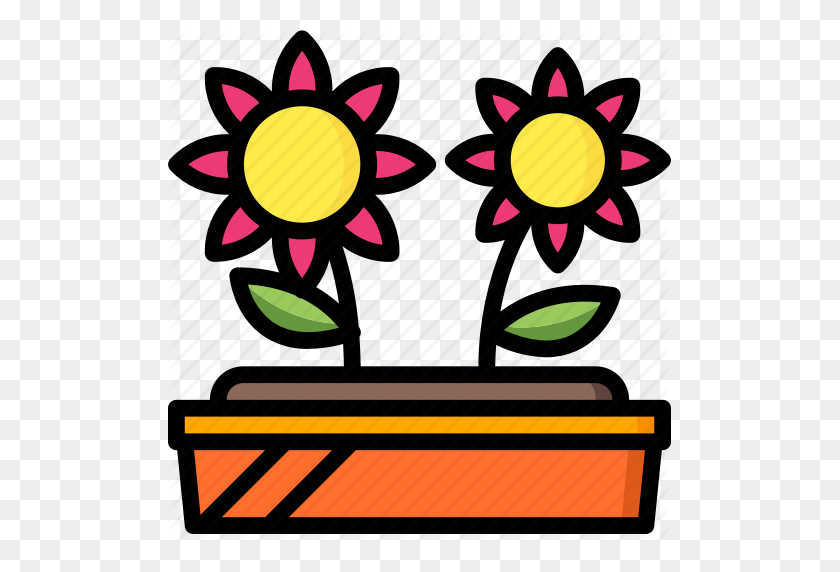 503x512 Bed, Flower, Garden, Gardening, Grow, Plant Icon - Flower Bed PNG