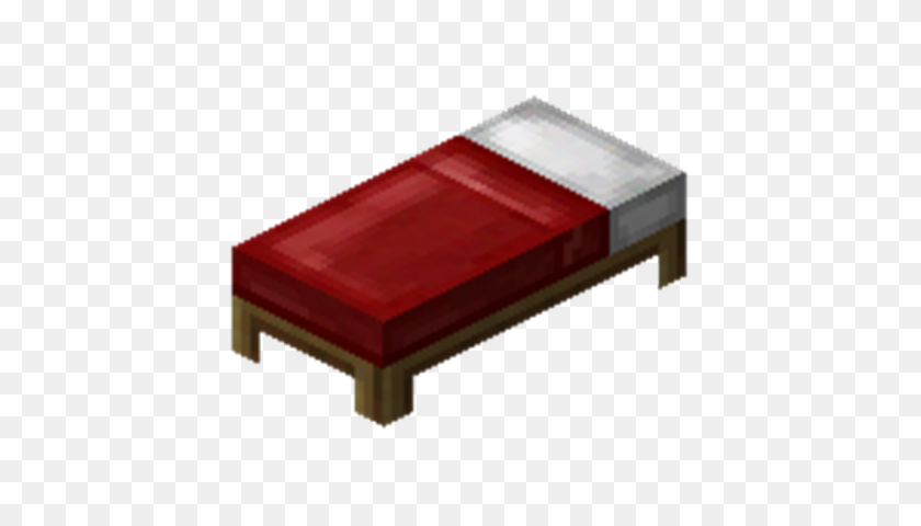 420x420 Bed Sleep Night Morning Sofa Mc Minecraft Mine Craft - Minecraft Bed PNG