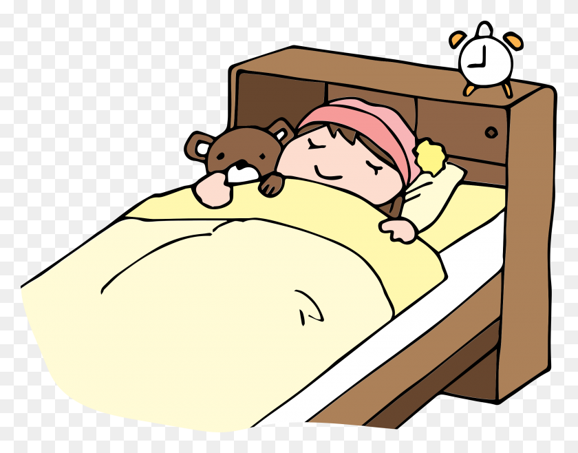 2400x1842 Bed Time Clip Art - Clipart Time