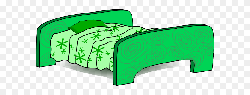 600x259 Клипарт Спальня Зеленый - Сделай Свою Кровать Клипарт