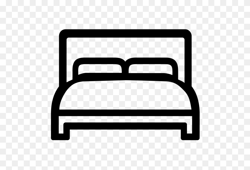 512x512 Bedroom, Furniture, Interior Icon With Png And Vector Format - Bed PNG