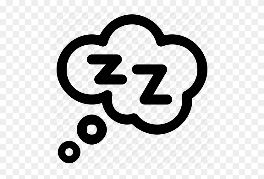 512x512 Bedtime, Cloud, Dream, Dreaming, Sleep, Zzz Icon - Sleeping Zzz Clipart