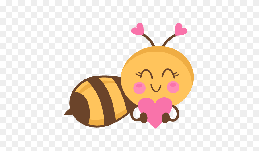 432x432 Bee Border Clip Art Cartoon Valentines Day Bee - Pollination Clipart
