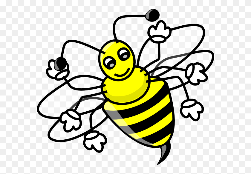 594x523 Bee Clip Art - Wasp Clipart
