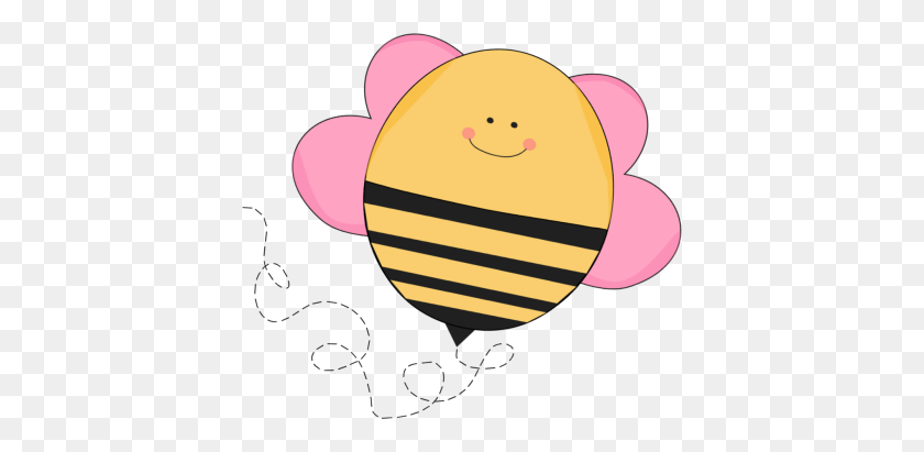400x351 Bee Clip Art - Bee Flying Clipart