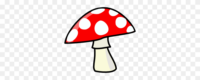 300x277 Abeja Clipart - Cute Mushroom Clipart