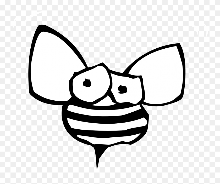 1969x1627 Черно-Белый Клипарт Пчела - Черно-Белый Клипарт Кузнечик