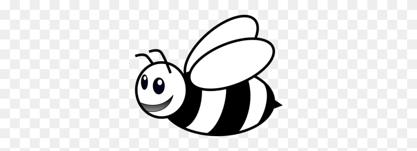 299x246 Пчела Черно-Белый Клипарт Посмотрите На Пчелы Черно-Белые Картинки - Храмовый Клипарт Черно-Белый