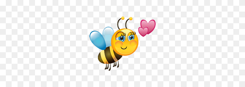 240x240 Пчелка Emoji Line Наклейки Линия Магазина - Пчела Emoji Png