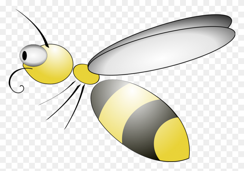 800x542 Bee Free Stock Photo Illustration Of A Cartoon Bee - Cartoon Bee PNG